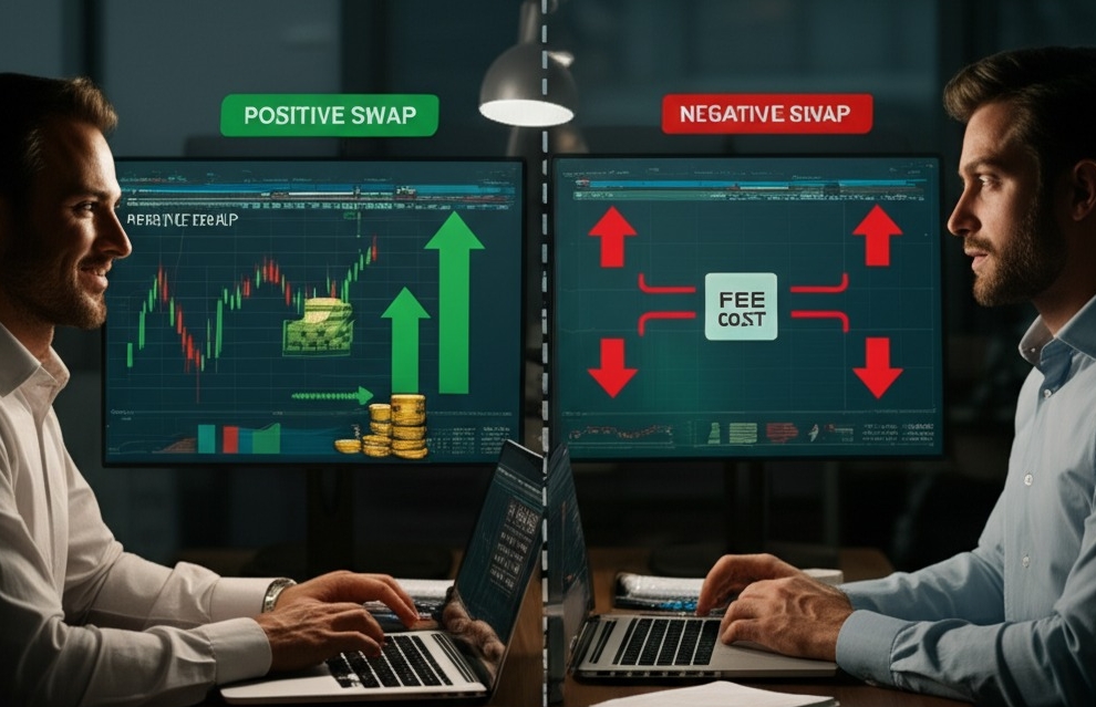 Positive vs. negative swaps in practice Positive vs. negative swaps in practice