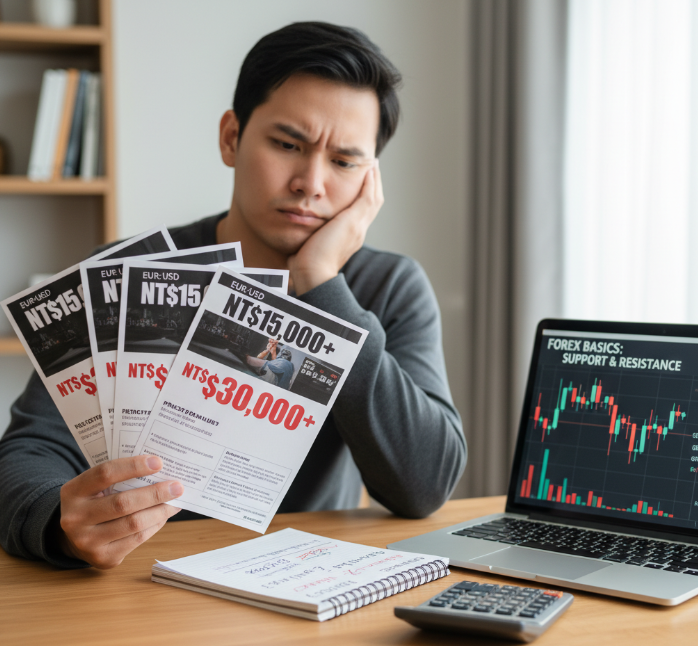 報高價、內容卻沒料？來看看外匯收費課程的真面目。